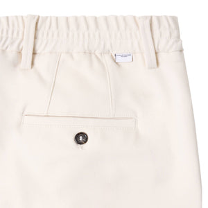 Pantalone Sartoriale in Jersey - Bianco Ecru Paolo Pecora