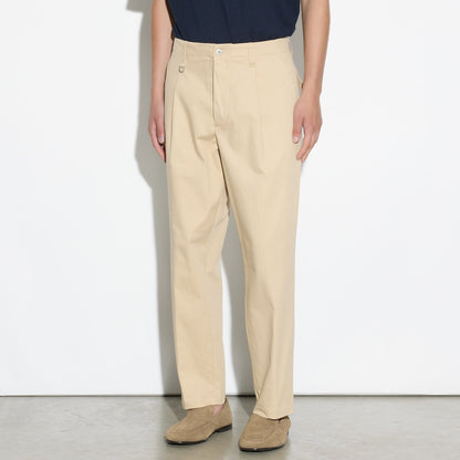 Pantalone Cargo in Cotone Beige Pantalone Tessuto Paolo Pecora