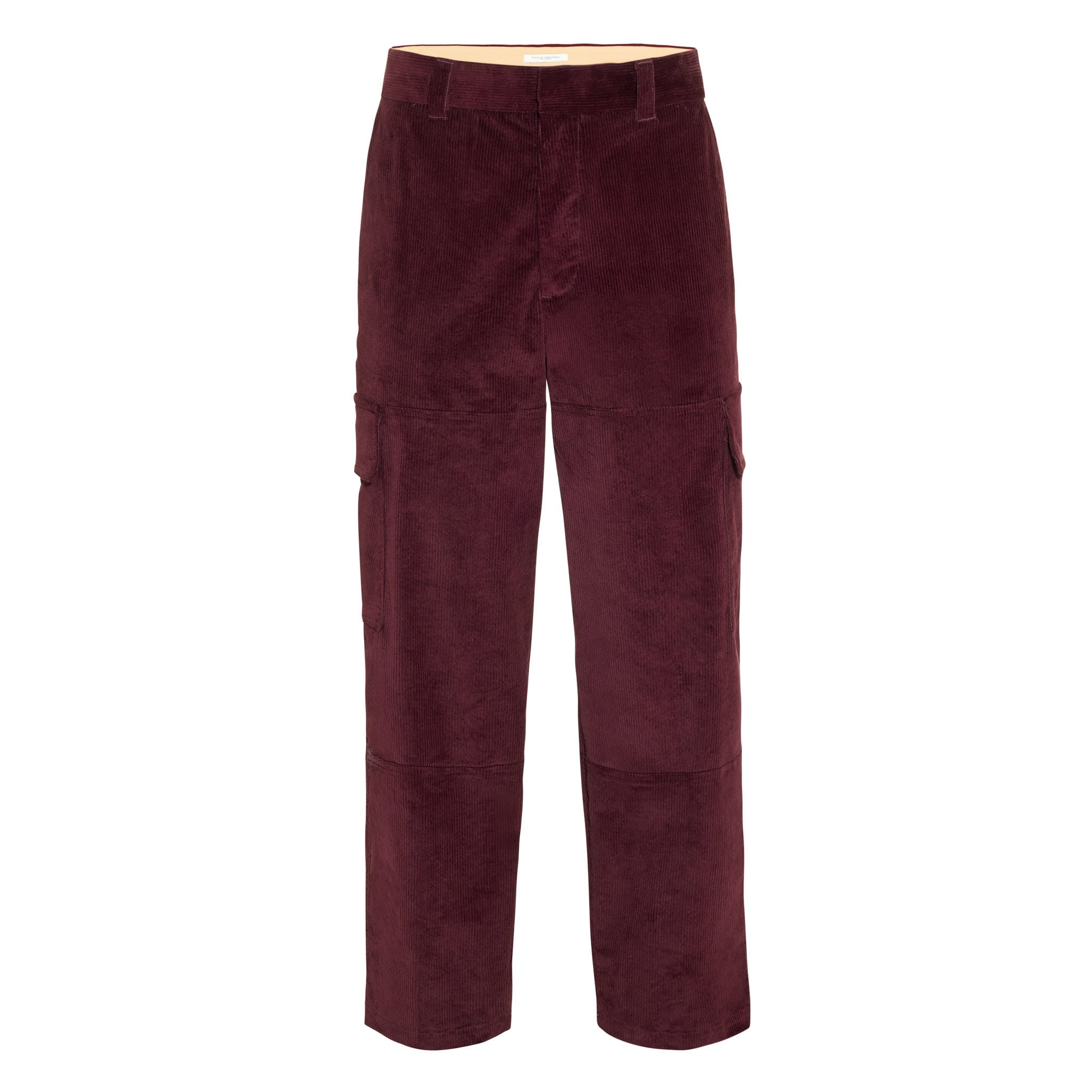 Pantalone Cargo in Velluto Millerighe Ametista Pantalone Tessuto Paolo Pecora