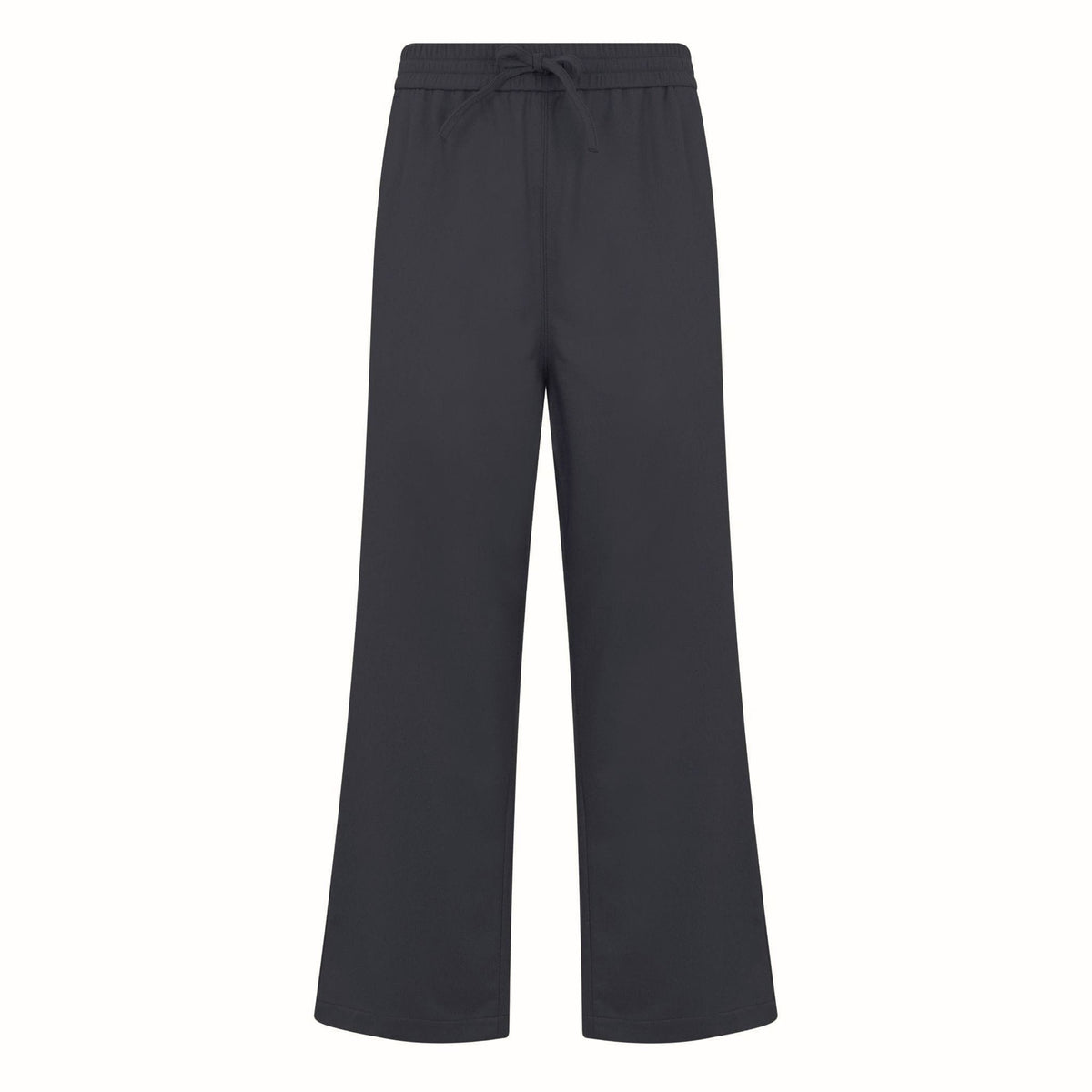 Pantalone Chino con Coulisse Over Fit in Lana e Cashmere Antracite Pantalone Tessuto Paolo Pecora