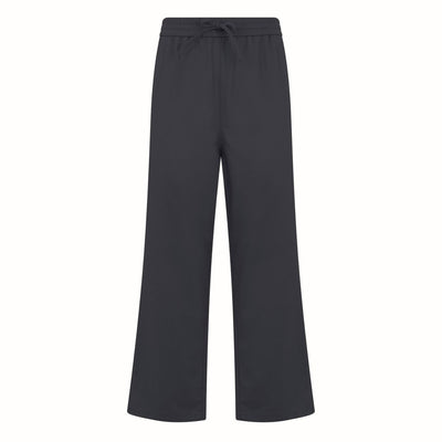 Pantalone Chino con Coulisse Over Fit in Lana e Cashmere Antracite Pantalone Tessuto Paolo Pecora