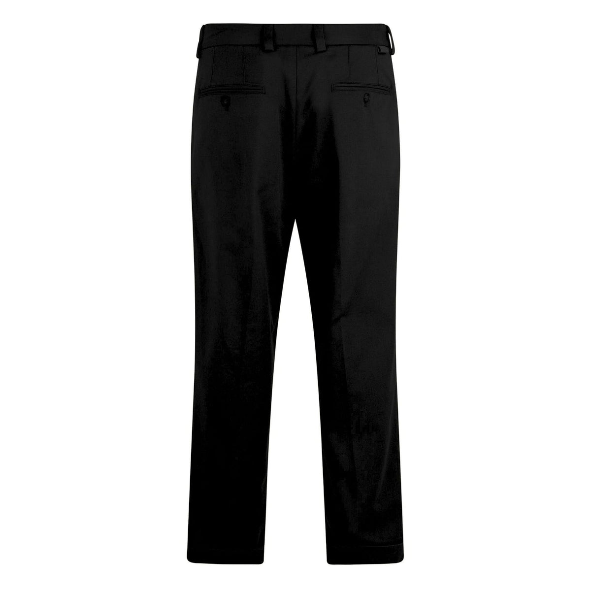 Pantalone Chino Duomo in Gabardina Misto Cotone Nero Pantalone Tessuto Paolo Pecora