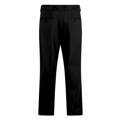 Pantalone Chino Duomo in Gabardina Misto Cotone Nero Pantalone Tessuto Paolo Pecora