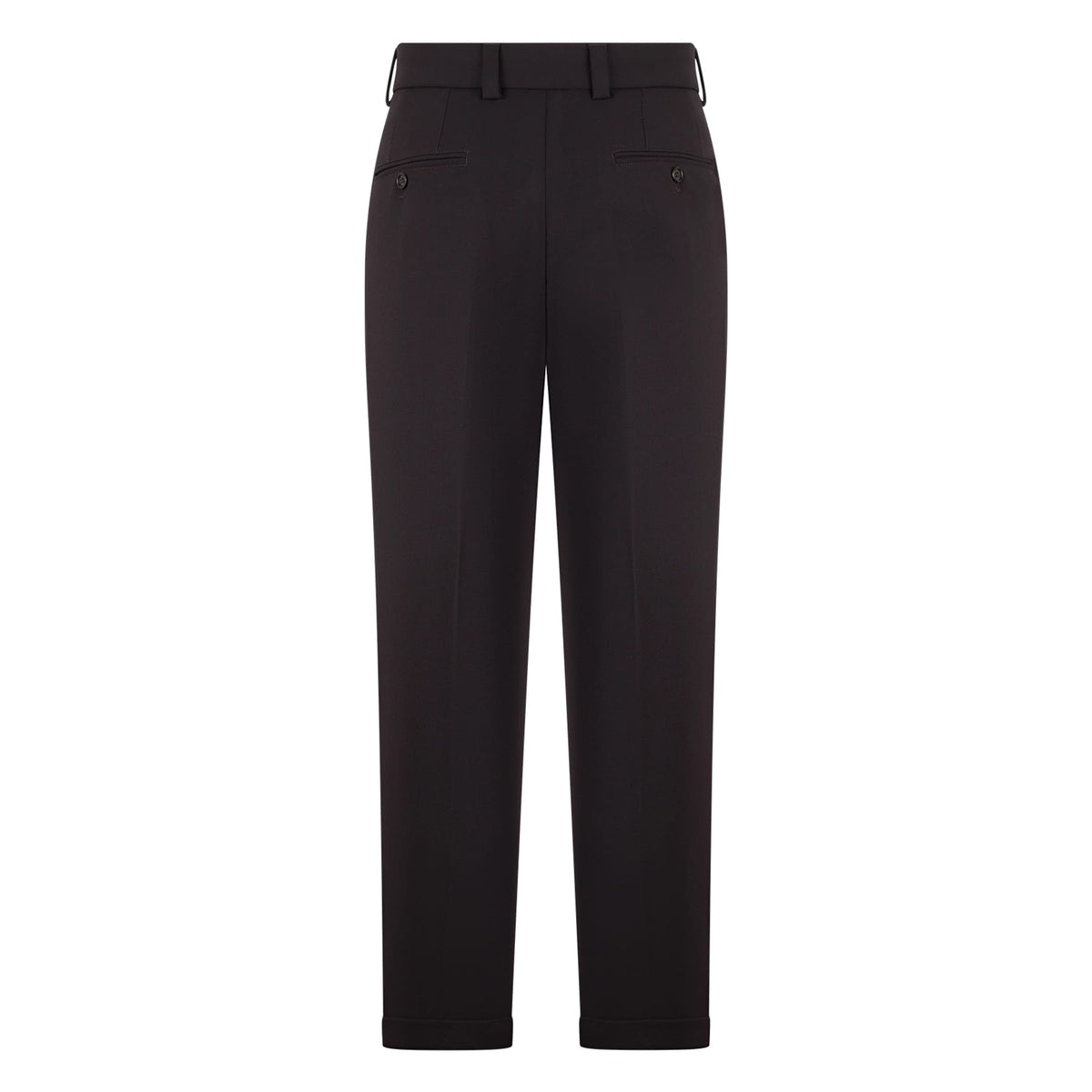 Pantalone Chino Duomo in Tecnolana Ebano Pantalone Tessuto Paolo Pecora