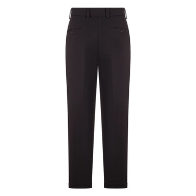 Pantalone Chino Duomo in Tecnolana Ebano Pantalone Tessuto Paolo Pecora