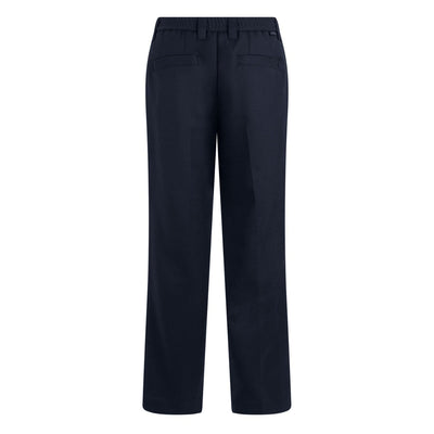 Pantalone Chino Loose Fit in Tecnolana Blu Pantalone Tessuto Paolo Pecora