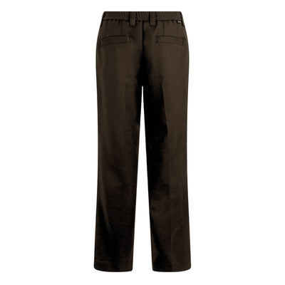 Pantalone Chino Loose Fit in Tecnolana Ebano Pantalone Tessuto Paolo Pecora