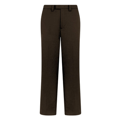 Pantalone Chino Loose Fit in Tecnolana Ebano Pantalone Tessuto Paolo Pecora