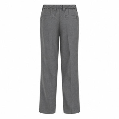 Pantalone Chino Loose Fit in Tecnolana Grigio Melange Pantalone Tessuto Paolo Pecora