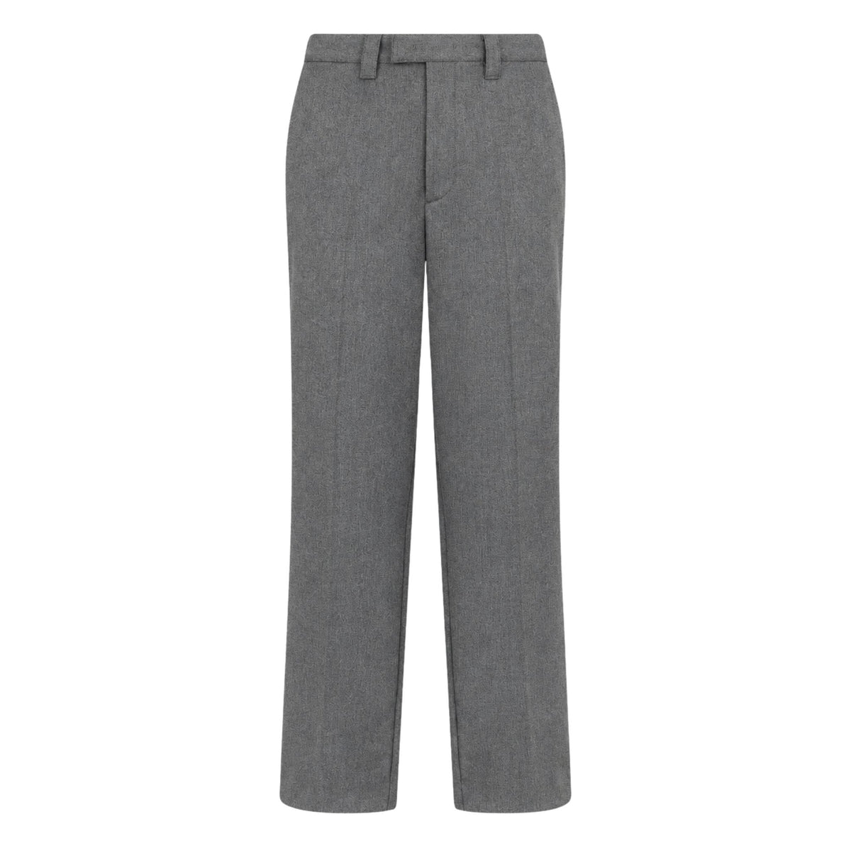 Pantalone Chino Loose Fit in Tecnolana Grigio Melange Pantalone Tessuto Paolo Pecora