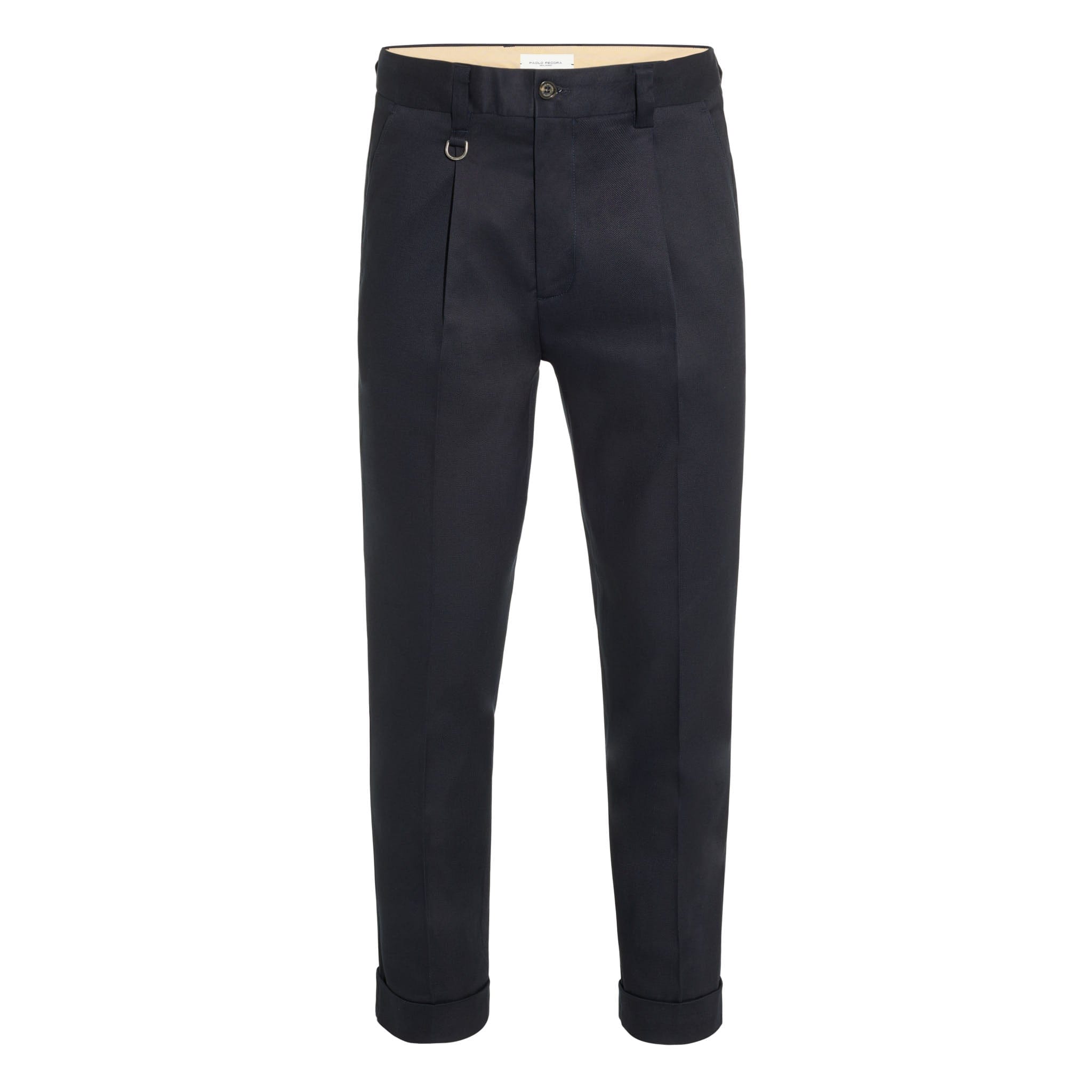Pantalone Tessuto Blu Pantalone Tessuto Paolo Pecora