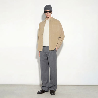 Pantalone Tessuto Grigio Melange Pantalone Tessuto Paolo Pecora