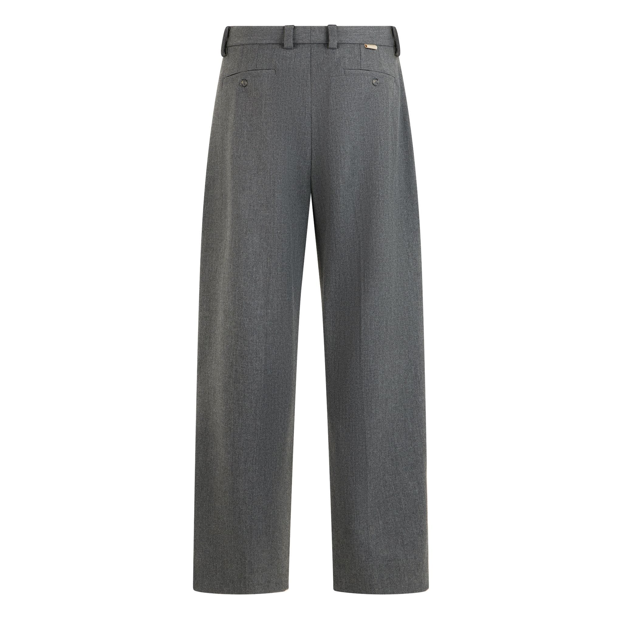 Pantalone Tessuto Grigio Melange Pantalone Tessuto Paolo Pecora