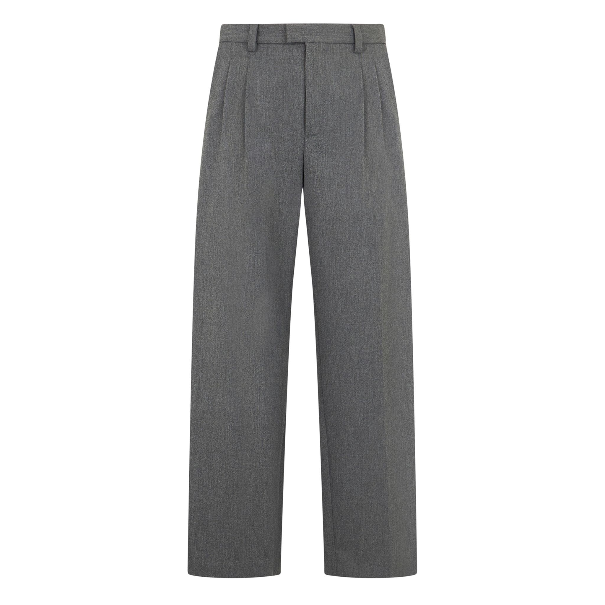 Pantalone Tessuto Grigio Melange Pantalone Tessuto Paolo Pecora