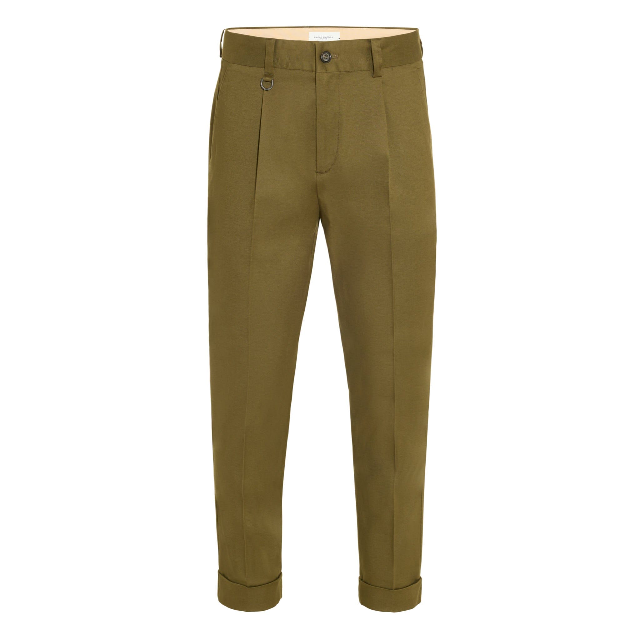 Pantalone Tessuto Kaki Pantalone Tessuto Paolo Pecora