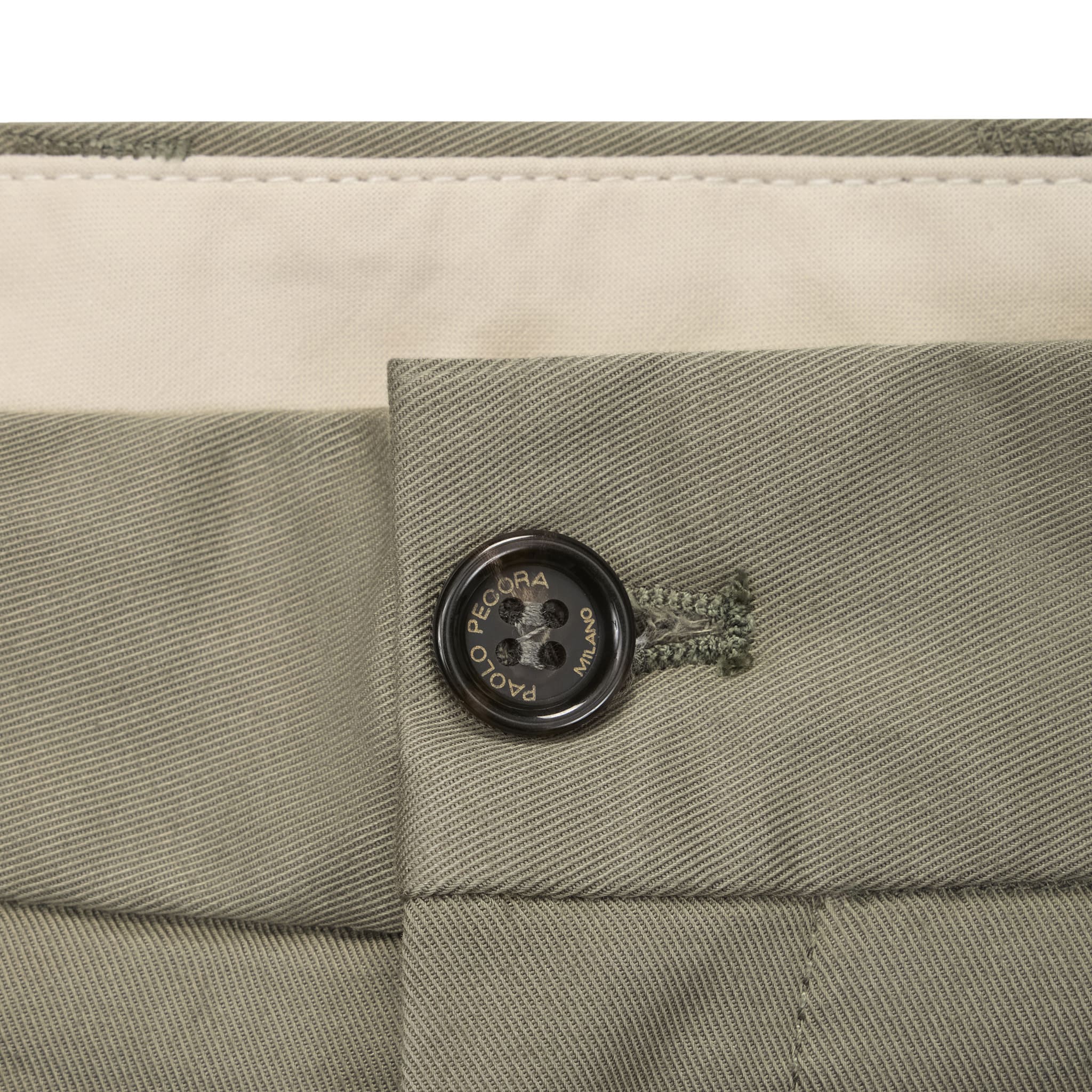 Pantalone Tessuto Kaki Pantalone Tessuto Paolo Pecora