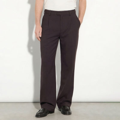 Pantalone Tessuto Marrone Pantalone Tessuto Paolo Pecora