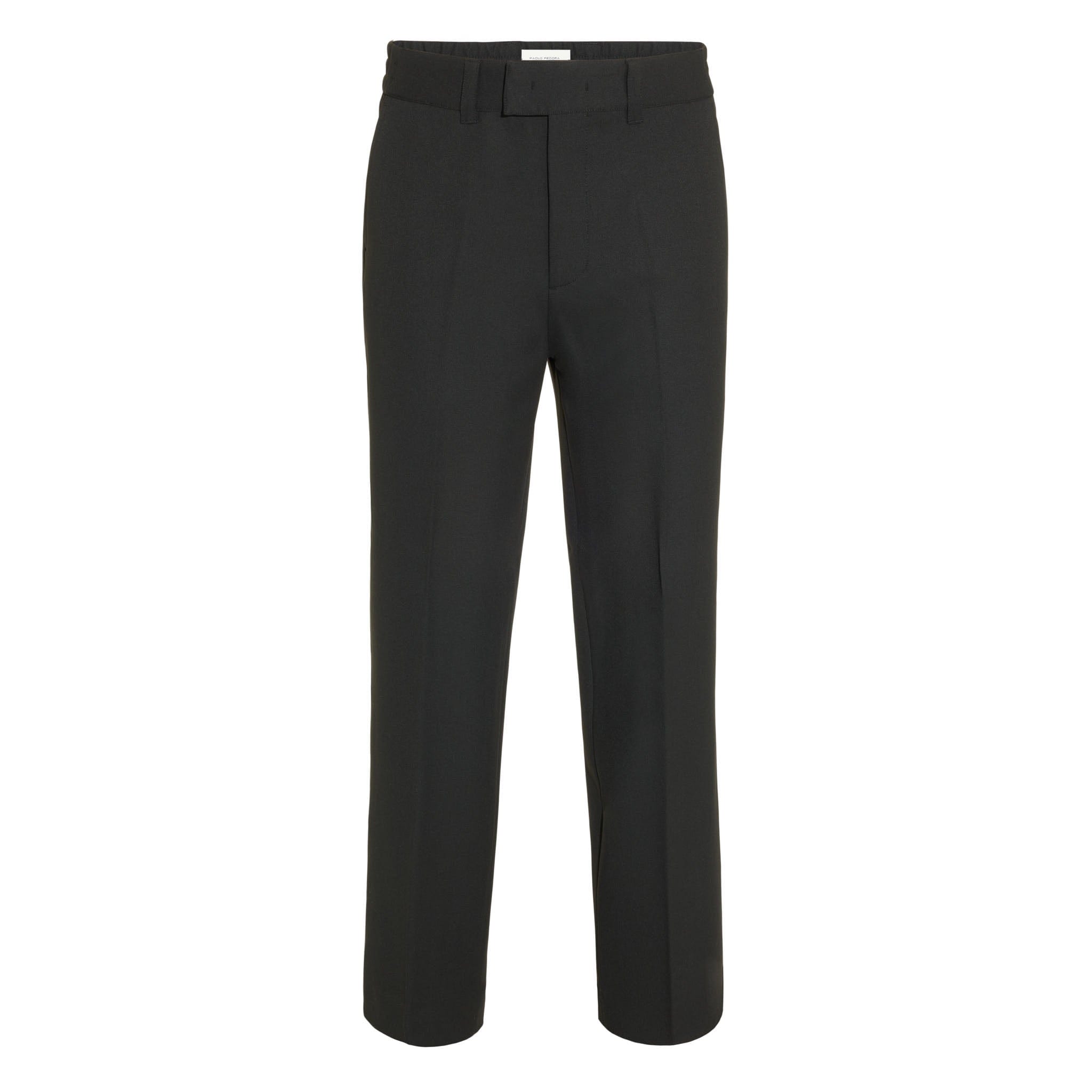 Pantalone Tessuto Nero Pantalone Tessuto Paolo Pecora