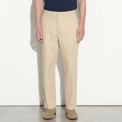 Pantalone Utility in Cotone Beige Pantalone Tessuto Paolo Pecora