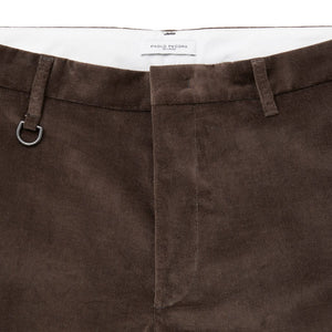 Pantaloni Chino in Velluto Ebano Paolo Pecora