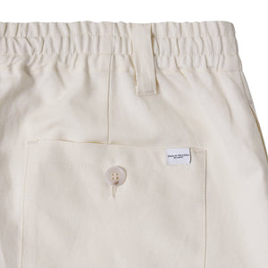 Pantaloni in Tela di Cotone Lino - Bianco Ecru Paolo Pecora