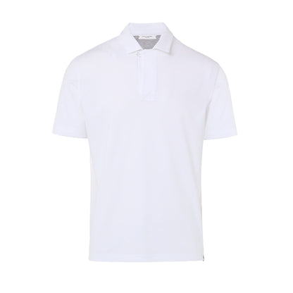 Polo T-shirt in Jersey Extrafine Bianco Polo T-Shirt Paolo Pecora