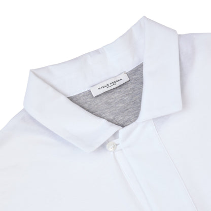 Polo T-shirt in Jersey Extrafine Bianco Polo T-Shirt Paolo Pecora