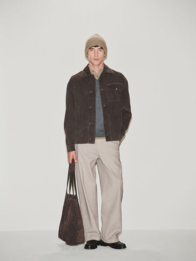 Loose Fit Wenge Corduroy Jacket
