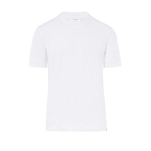 T-shirt in Jersey a Maniche Corte Bianco Ottico Paolo Pecora