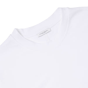 T-shirt in Jersey a Maniche Corte Bianco Ottico Paolo Pecora