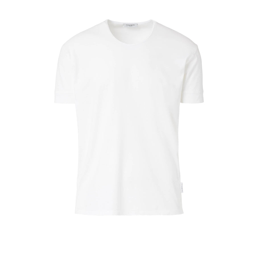 Paolo Pecora T-Shirt in Jersey Puro Cotone - Bianco