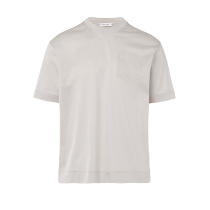 T-shirt in Cotone Beige T-Shirt Jersey Paolo Pecora