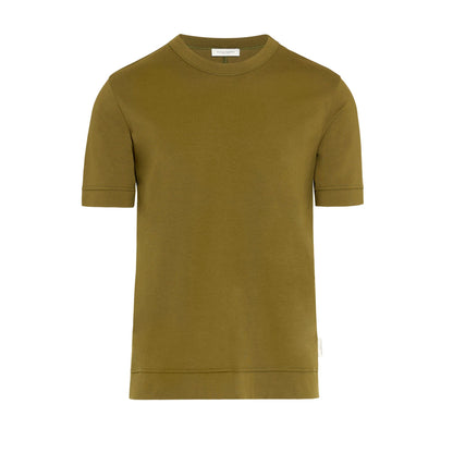 T-Shirt in Cotone Kaki T-Shirt Jersey Paolo Pecora
