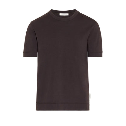 T-Shirt in Cotone Marrone T-Shirt Jersey Paolo Pecora