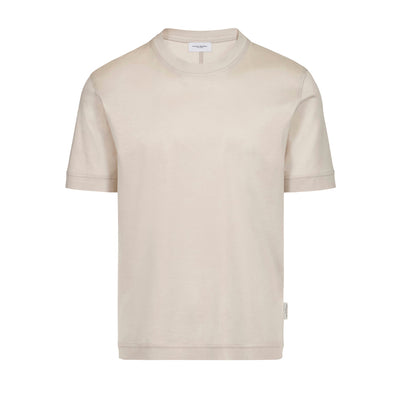 T-Shirt in Jersey di Cotone Beige T-Shirt Jersey Paolo Pecora