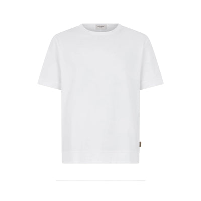 T-Shirt in Jersey di Cotone Bi-Stretch Bianco Ottico T-Shirt Jersey Paolo Pecora