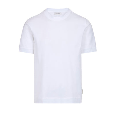 T-Shirt in Jersey di Cotone Bianco Ottico T-Shirt Jersey Paolo Pecora