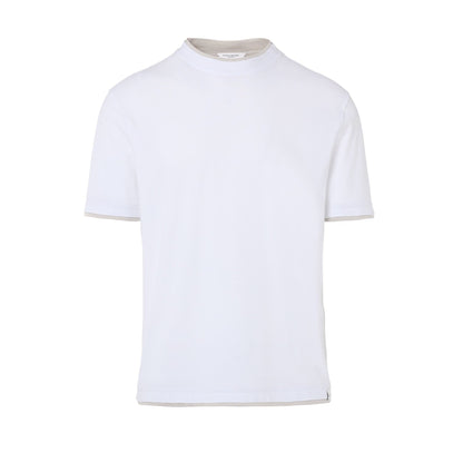 T-Shirt in Jersey Extrafine Bianco T-Shirt Jersey Paolo Pecora