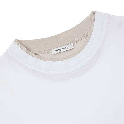 T-Shirt in Jersey Extrafine Bianco T-Shirt Jersey Paolo Pecora