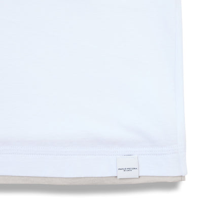 T-Shirt in Jersey Extrafine Bianco T-Shirt Jersey Paolo Pecora