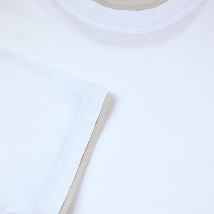 T-Shirt in Jersey Extrafine Bianco T-Shirt Jersey Paolo Pecora