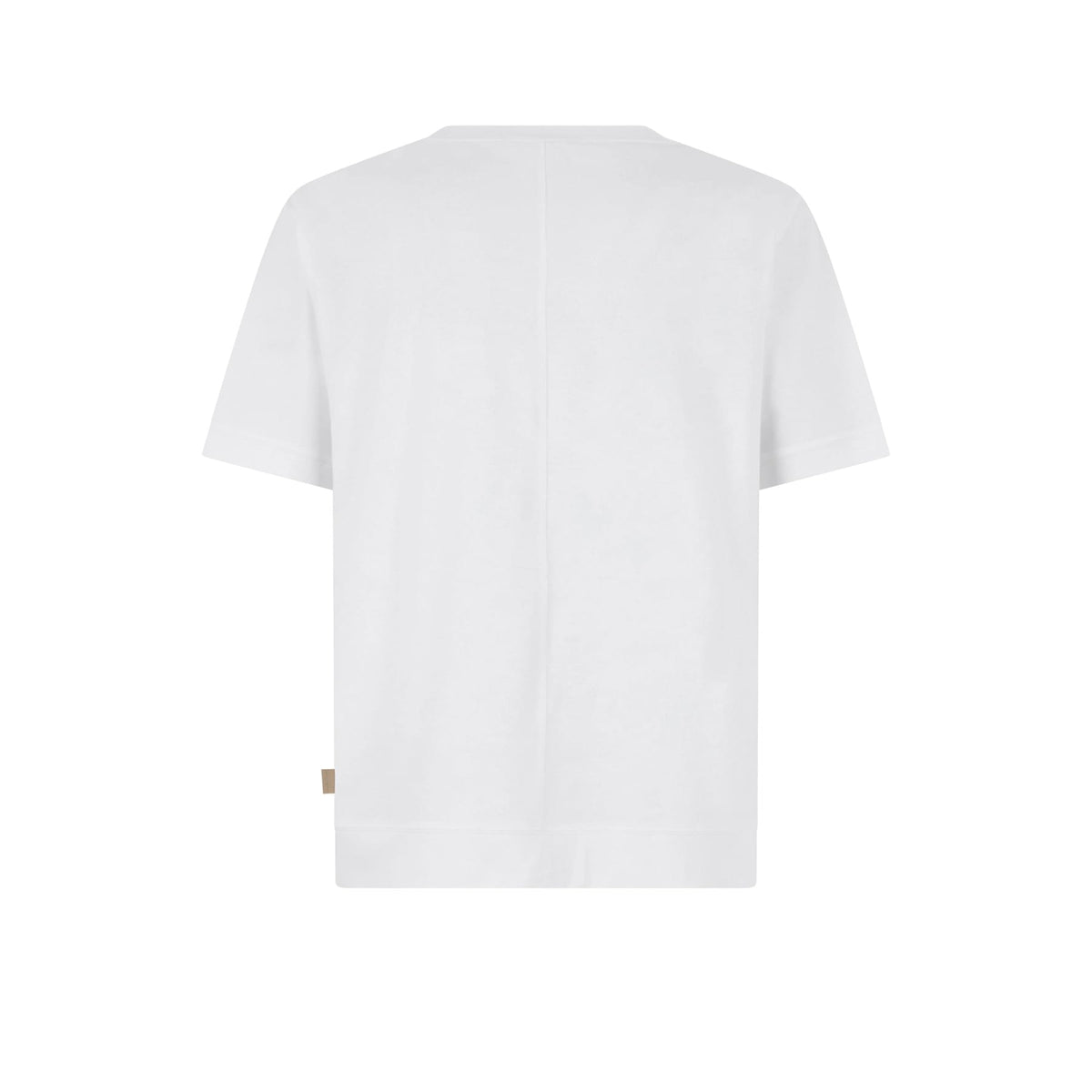 T-Shirt Loose Fit in Jersey di Cotone Bi-Stretch Bianco Ottico T-Shirt Jersey Paolo Pecora