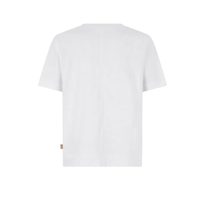 T-Shirt Loose Fit in Jersey di Cotone Bi-Stretch Bianco Ottico T-Shirt Jersey Paolo Pecora