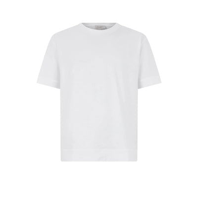 T-Shirt Loose Fit in Jersey di Cotone Bi-Stretch Bianco Ottico T-Shirt Jersey Paolo Pecora