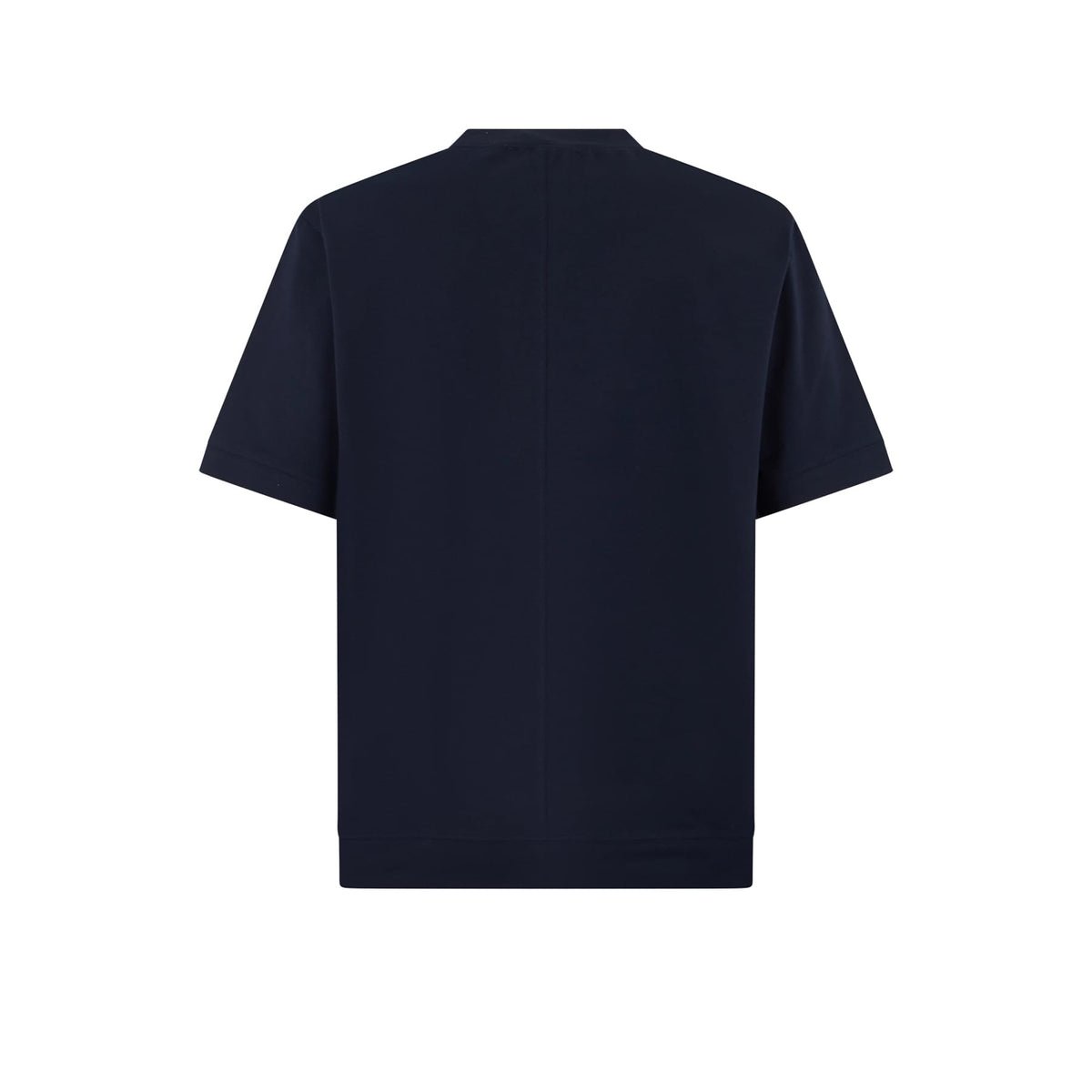 T-Shirt Loose Fit in Jersey di Cotone Bi-Stretch Blu T-Shirt Jersey Paolo Pecora