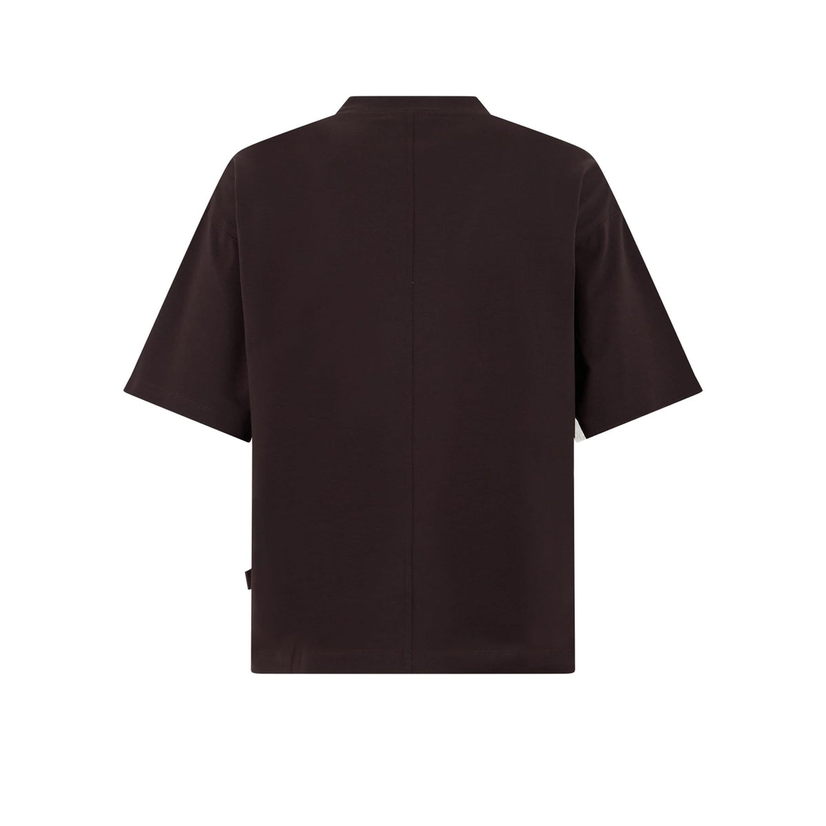 T-Shirt Over Fit in Jersey di Cotone Bi-Stretch Ebano T-Shirt Jersey Paolo Pecora