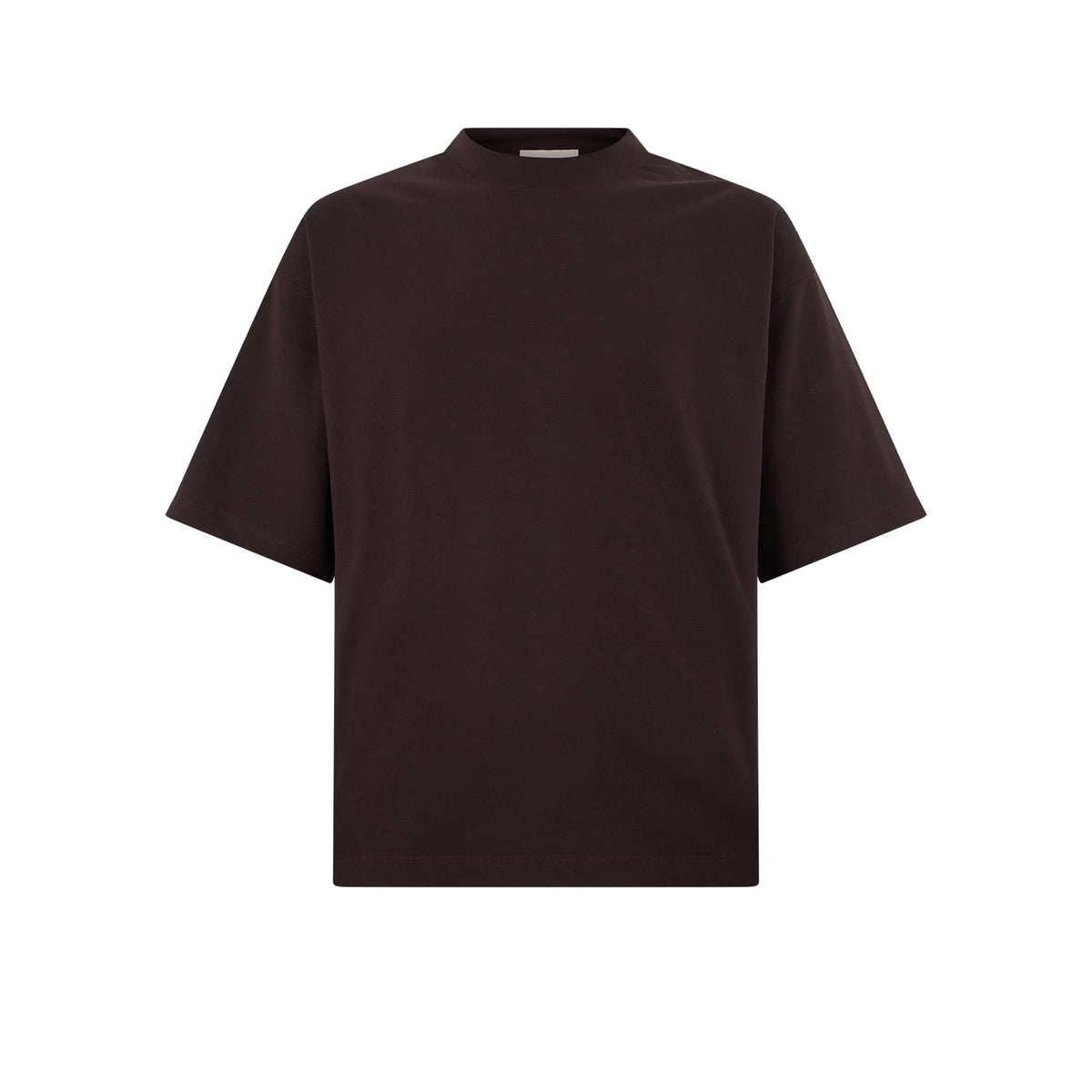 T-Shirt Over Fit in Jersey di Cotone Bi-Stretch Ebano T-Shirt Jersey Paolo Pecora