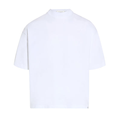 T-Shirt Over in Jersey di Cotone Bianco Ottico T-Shirt Jersey Paolo Pecora