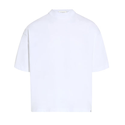 T-Shirt Over in Jersey di Cotone Bianco Ottico T-Shirt Jersey Paolo Pecora
