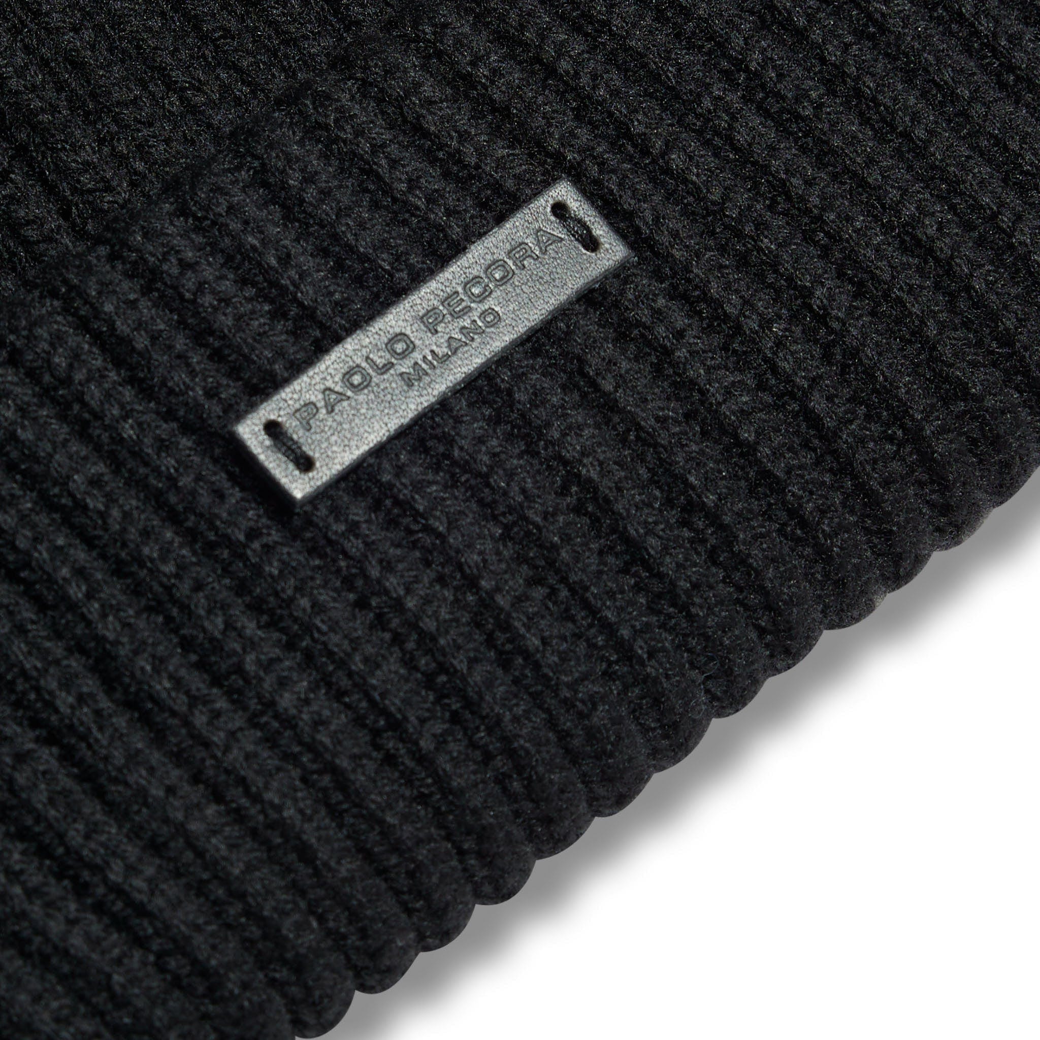 Berretto Maglia Nero Berretto Maglia U / Nero Paolo Pecora